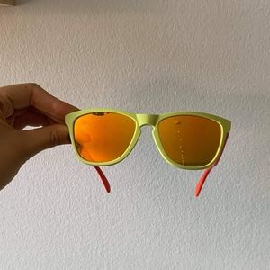 OAKLEY Sunglasses lime green orange neon reflective vintage